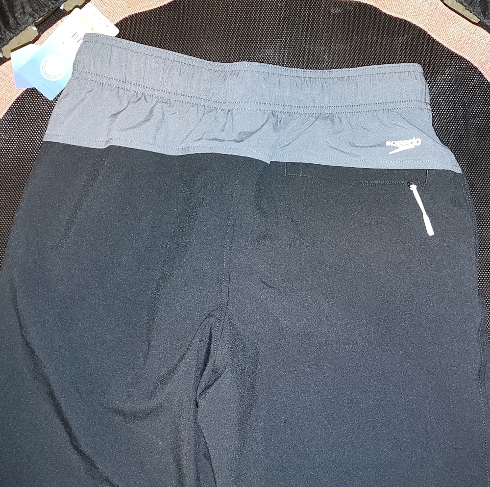 Speedo Navy and Gray Swim Trunks - Picture 2 of 3
